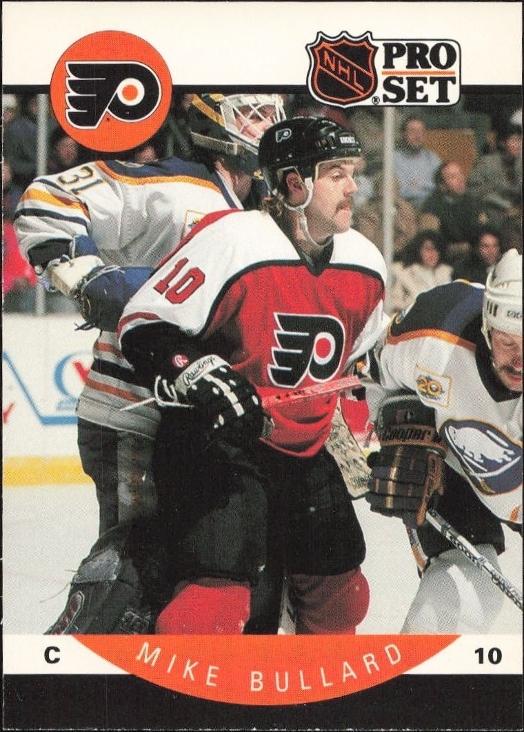 Mike Bullard 1990-91 Pro Set #211 Hockey Trading Card - Front 1990-91 Pro Set Mike Bullard #211 hockey trading card front