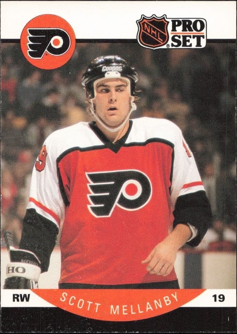 1990-91 Pro-Set NHL Series 1 Scott Mellanby #220 trading card