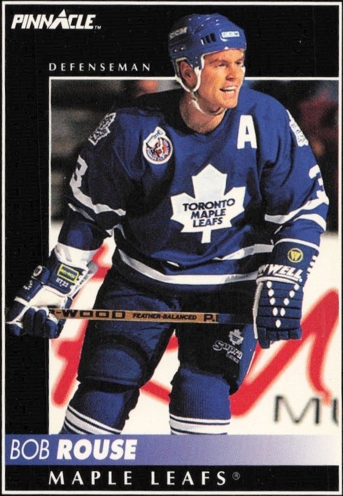 1992-93 Pinnacle Bob Rouse #358 trading card