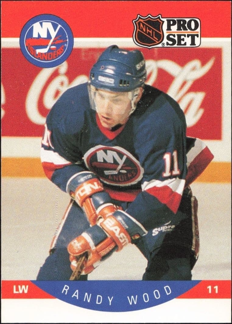 1990-91 Pro-Set NHL Series 1 Randy Wood #194 trading card