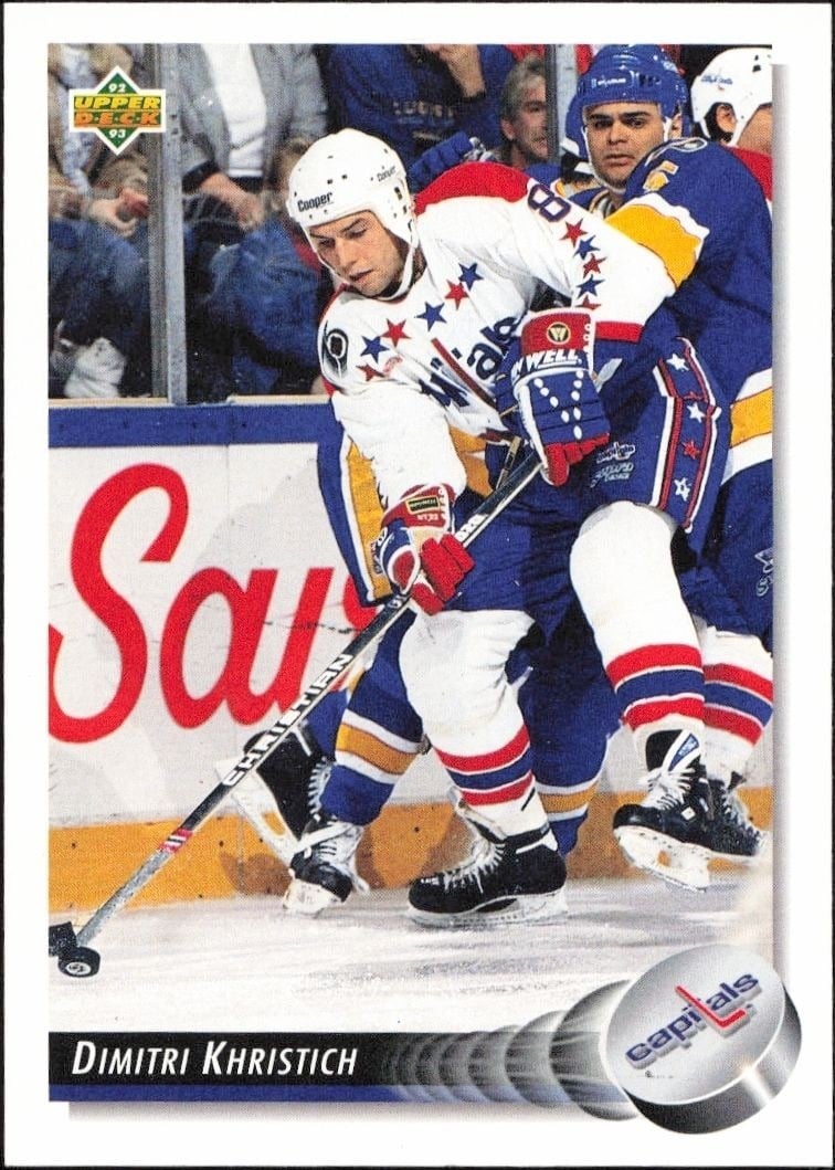 1992-93 Upper-Deck Dmitri Khristich #219 trading card