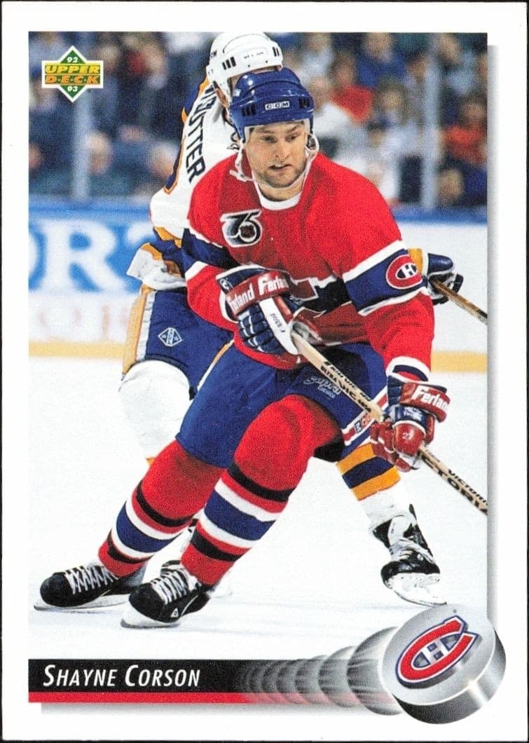 1992-93 Upper-Deck Shayne Corson #330 trading card
