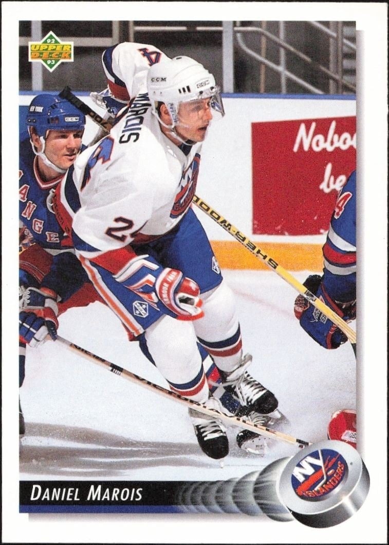 Daniel Marois 1992-93 Upper Deck #71 Hockey Trading Card - Front 1992-93 Upper Deck Daniel Marois #71 hockey trading card front