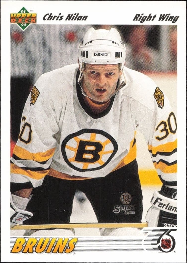 1991-92 Upper-Deck Chris Nilan #237 trading card