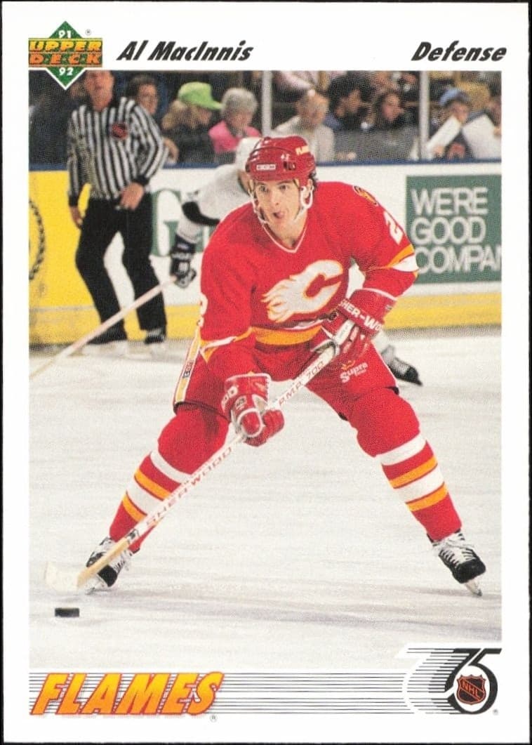 1991-92 Upper-Deck Al MacInnis #243 trading card