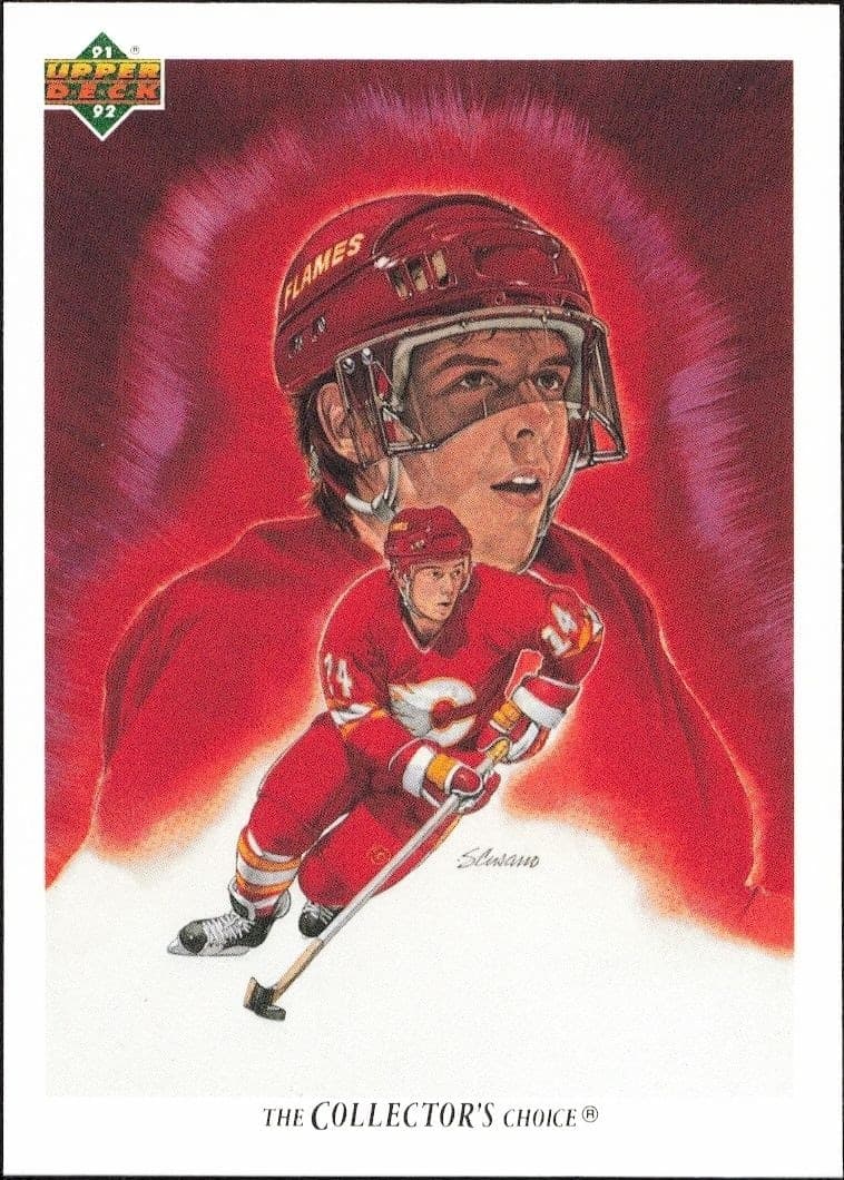 1991-92 Upper-Deck Theoren Fleury #80 trading card