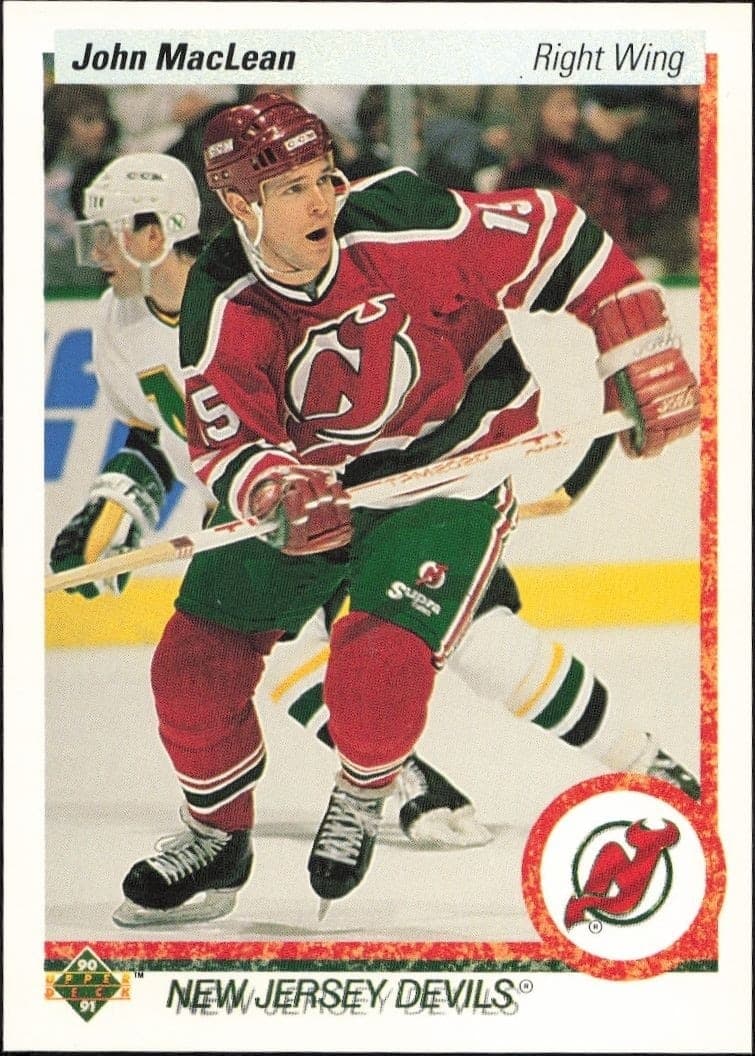 1990-91 Upper-Deck John MacLean #161 trading card