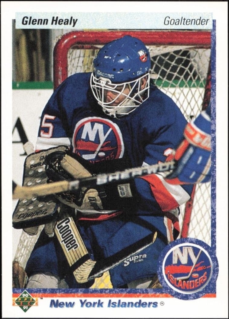 1990-91 Upper-Deck Glenn Healy #18 trading card