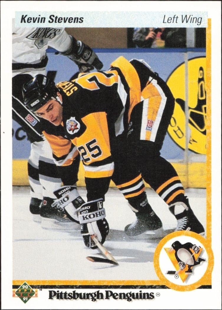 1990-91 Upper-Deck Kevin Stevens #14 trading card