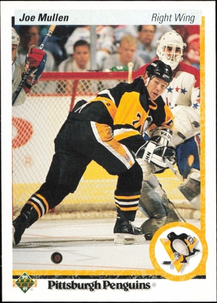1990-91 Upper-Deck Joe Mullen #423 trading card