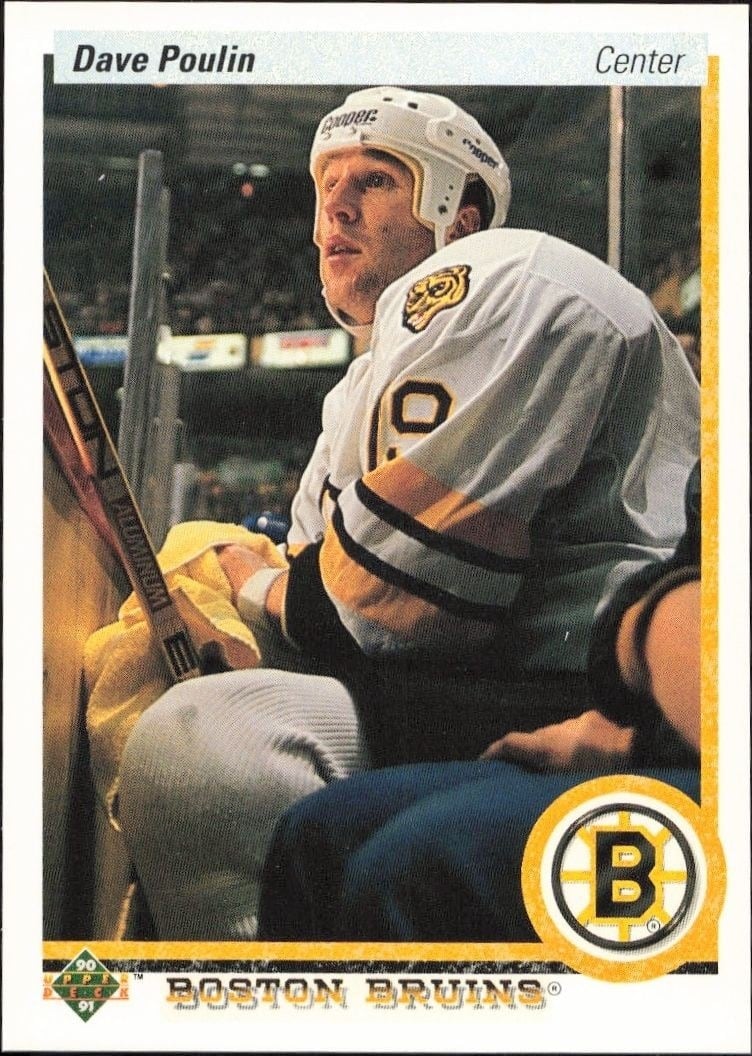 Dave Poulin 1990-91 Upper Deck #177 Hockey Trading Card - Front 1990-91 Upper Deck Dave Poulin #177 hockey trading card front