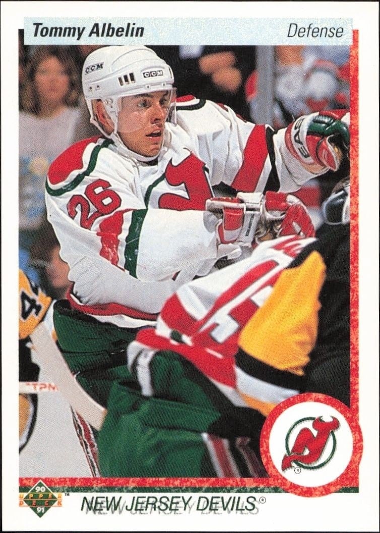 1990-91 Upper-Deck Tommy Albelin #88 trading card