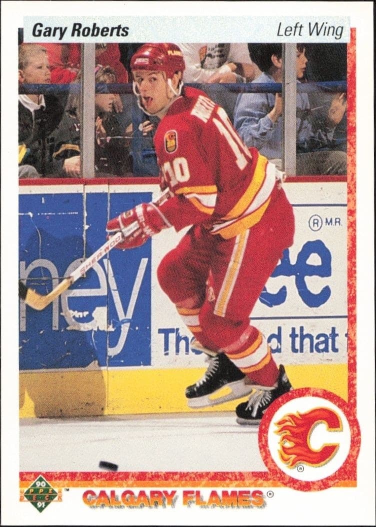 1990-91 Upper-Deck Gary Roberts #29 trading card