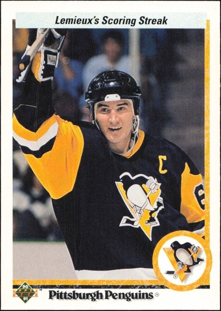 1990-91 Upper-Deck Mario Lemieux #59 trading card