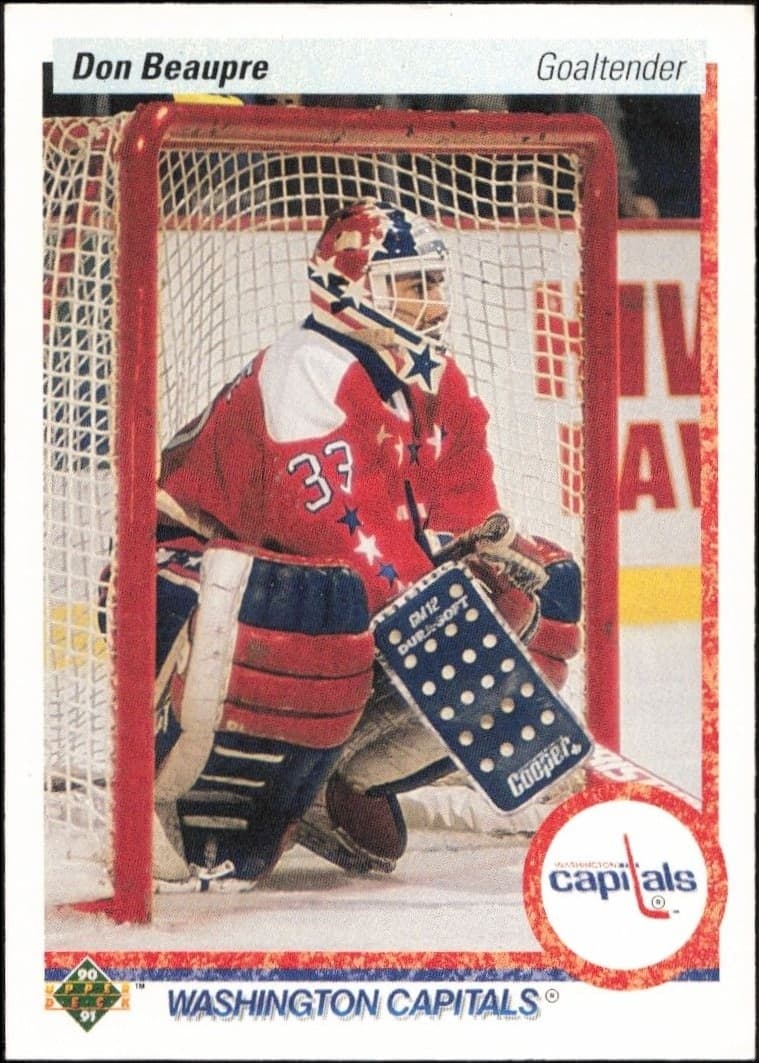 1990-91 Upper-Deck Don Beaupre #217 trading card