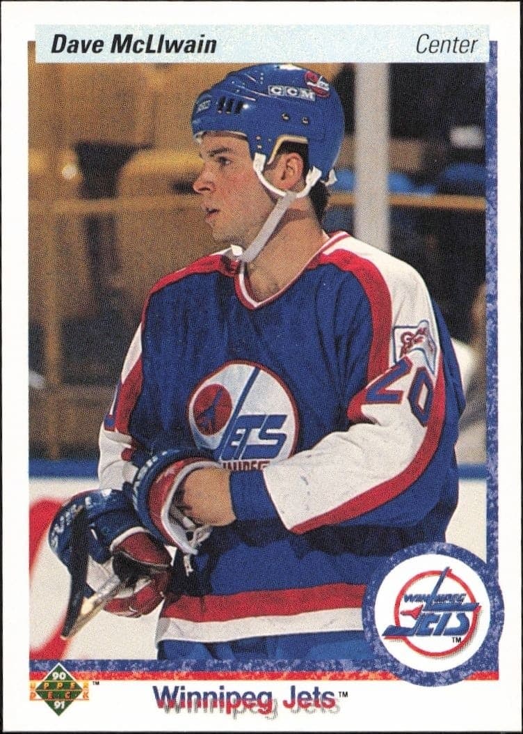 1990-91 Upper-Deck Dave McLlwain #216 trading card
