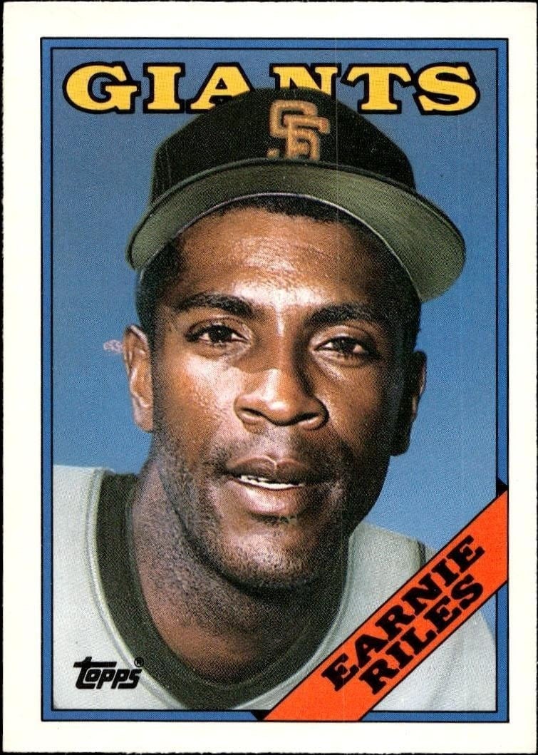 Earnie Riles 1988 Topps Traded #93T Baseball Trading Card - Front 1988 Topps Traded Earnie Riles #93T baseball trading card front