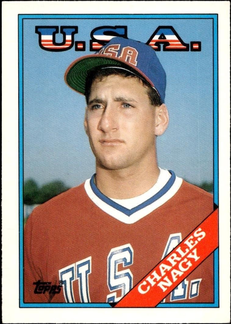 Charles Nagy 1988 Topps Traded #74T Baseball Trading Card - Front 1988 Topps Traded Charles Nagy #74T baseball trading card front