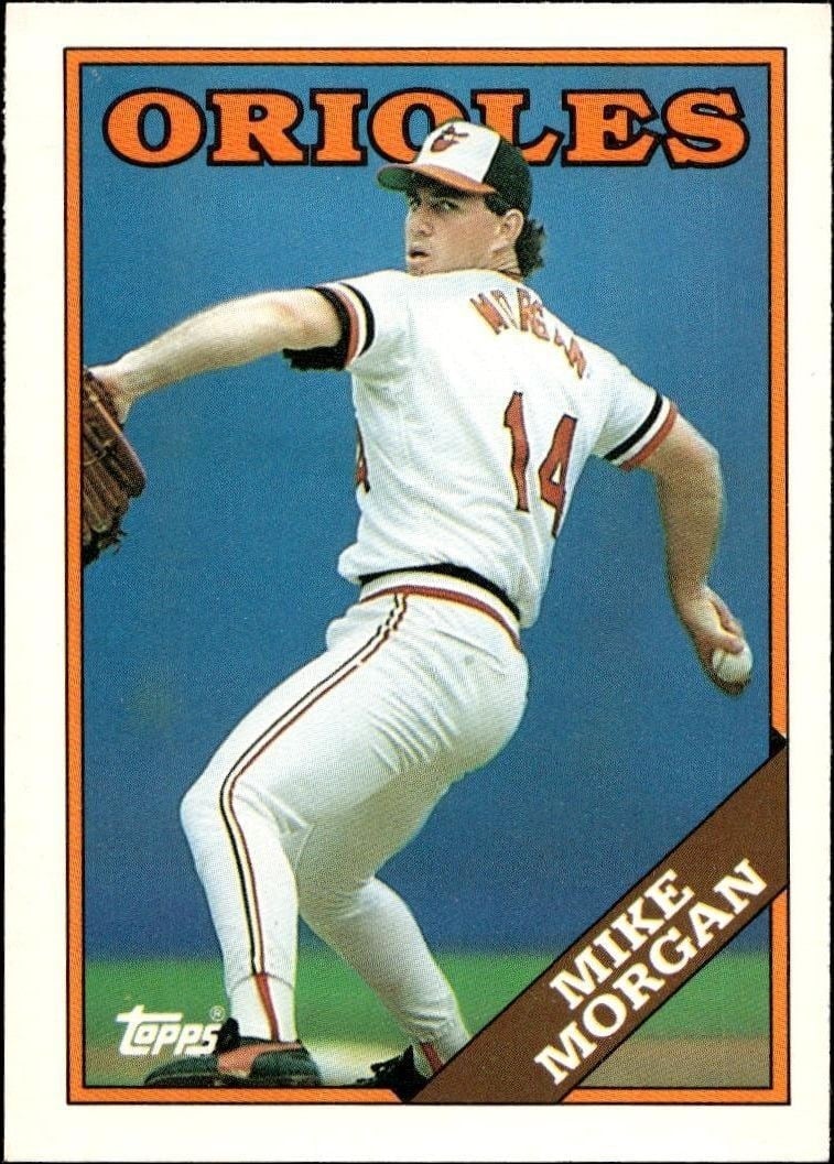 Mike Morgan 1988 Topps Traded #73T Baseball Trading Card - Front 1988 Topps Traded Mike Morgan #73T baseball trading card front
