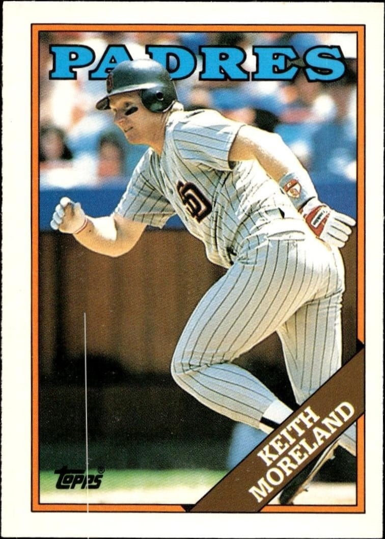 Keith Moreland 1988 Topps Traded #72T Baseball Trading Card - Front 1988 Topps Traded Keith Moreland #72T baseball trading card front