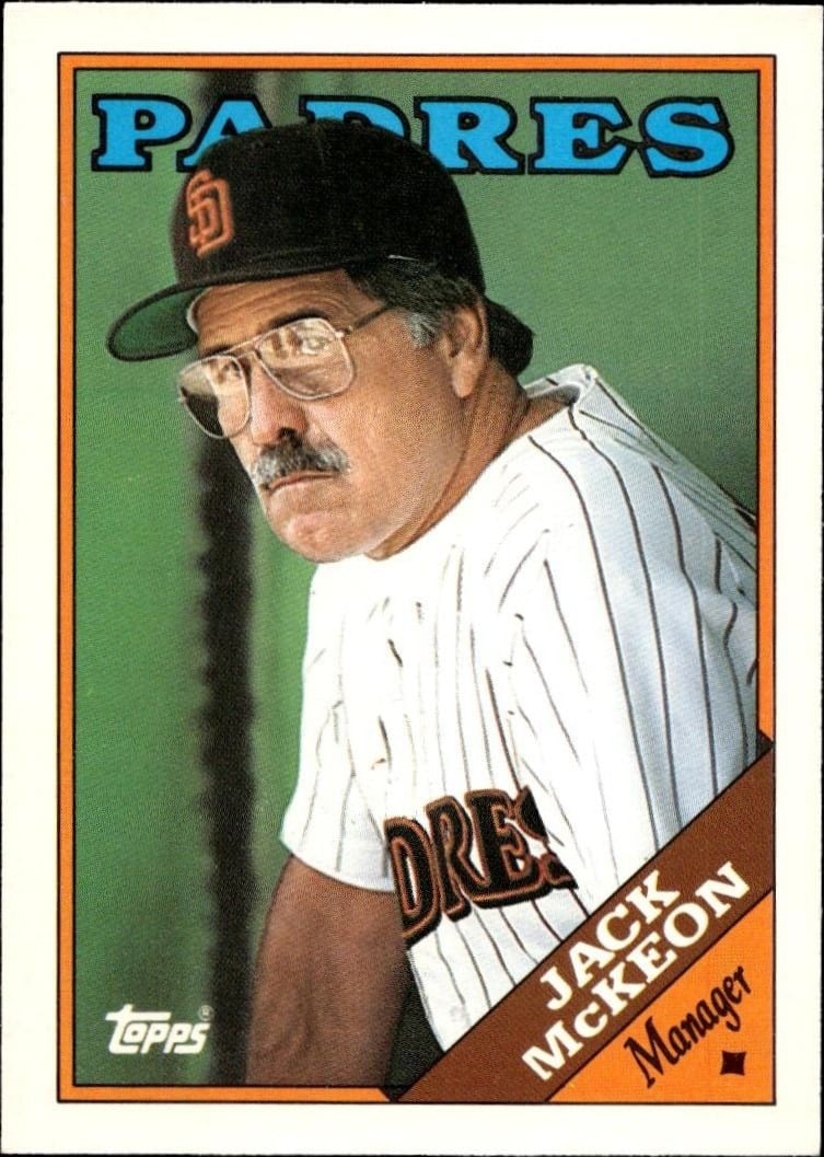 Jack McKeon 1988 Topps Traded #69T Baseball Trading Card - Front 1988 Topps Traded Jack McKeon #69T baseball trading card front