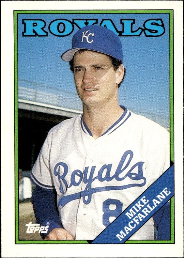 Mike Macfarlane 1988 Topps Traded #62T Baseball Trading Card - Front 1988 Topps Traded Mike Macfarlane #62T baseball trading card front