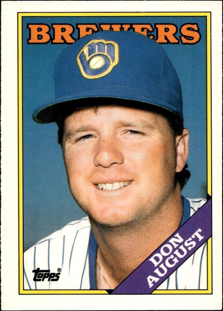 Don August 1988 Topps Traded #7T Baseball Trading Card - Front 1988 Topps Traded Don August #7T baseball trading card front