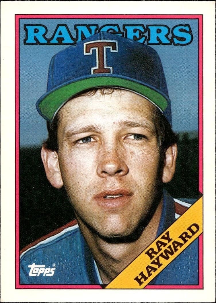 1988 Topps Traded Ray Hayward #47T trading card