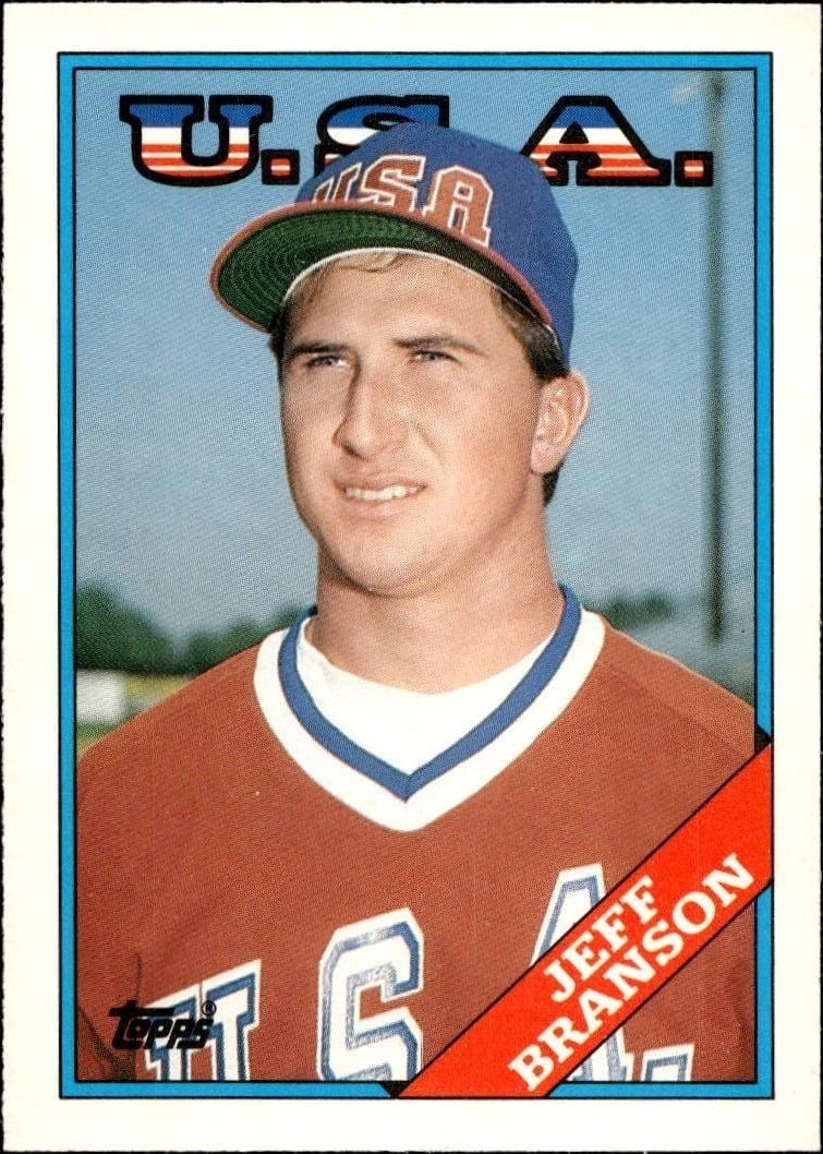 Jeff Branson 1988 Topps Traded #19T Baseball Trading Card - Front 1988 Topps Traded Jeff Branson #19T baseball trading card front