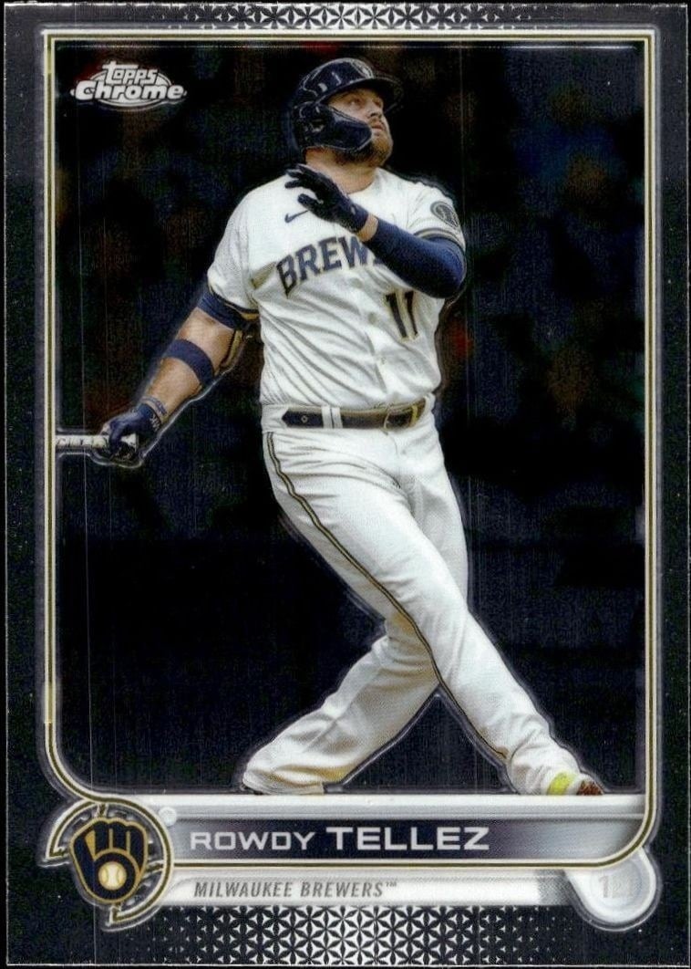 Rowdy Tellez 2022 Topps Chrome Update #USC86 Baseball Trading Card - Front 2022 Topps Chrome Update Rowdy Tellez #USC86 baseball trading card front