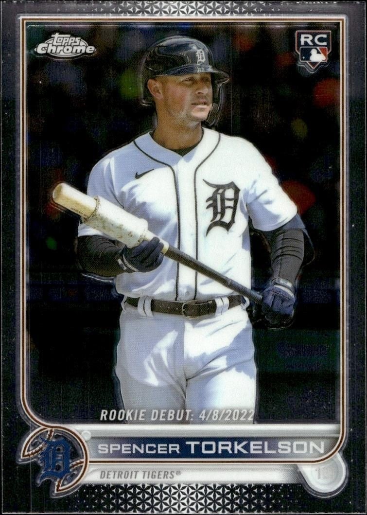 Spencer Torkelson 2022 Topps Chrome Update #USC157 Baseball Trading Card - Front 2022 Topps Chrome Update Spencer Torkelson #USC157 baseball trading card front