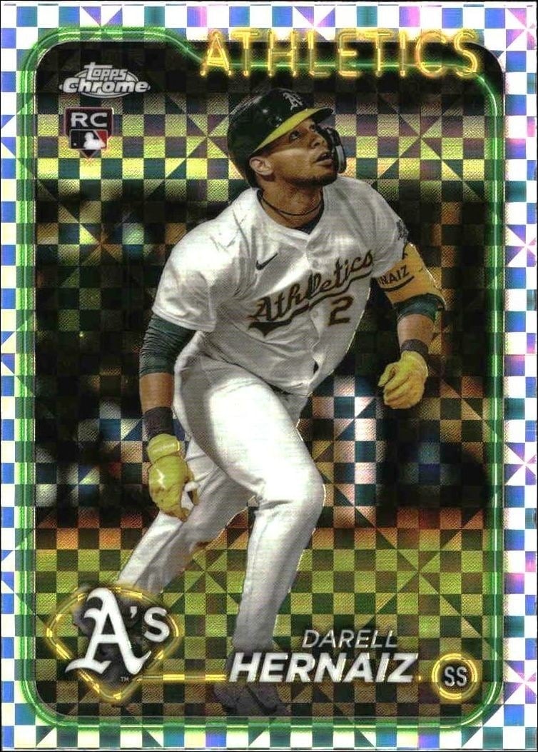 Darell Hernaiz 2024 Topps Chrome Update Series #USC21 Baseball Trading Card - Front 2024 Topps Chrome Update Series Darell Hernaiz #USC21 baseball trading card front