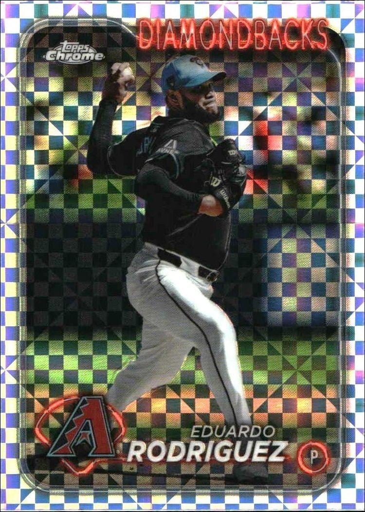 Eduardo Rodriguez 2024 Topps Chrome Update Series #USC113 Baseball Trading Card - Front 2024 Topps Chrome Update Series Eduardo Rodriguez #USC113 baseball trading card front