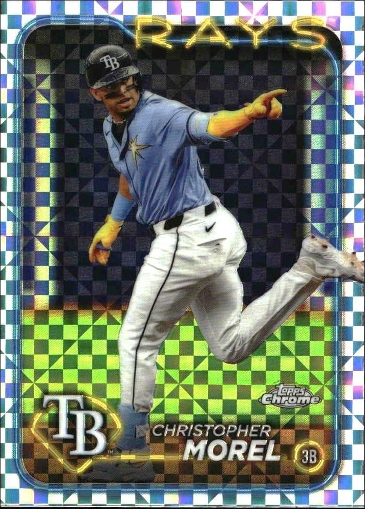 Christopher Morel 2024 Topps Chrome Update Series #USC3 Baseball Trading Card - Front 2024 Topps Chrome Update Series Christopher Morel #USC3 baseball trading card front
