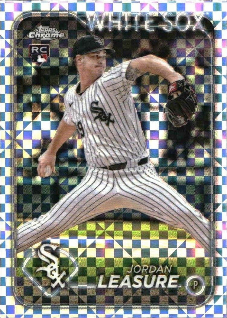 Jordan Leasure 2024 Topps Chrome Update Series #USC94 Baseball Trading Card - Front 2024 Topps Chrome Update Series Jordan Leasure #USC94 baseball trading card front