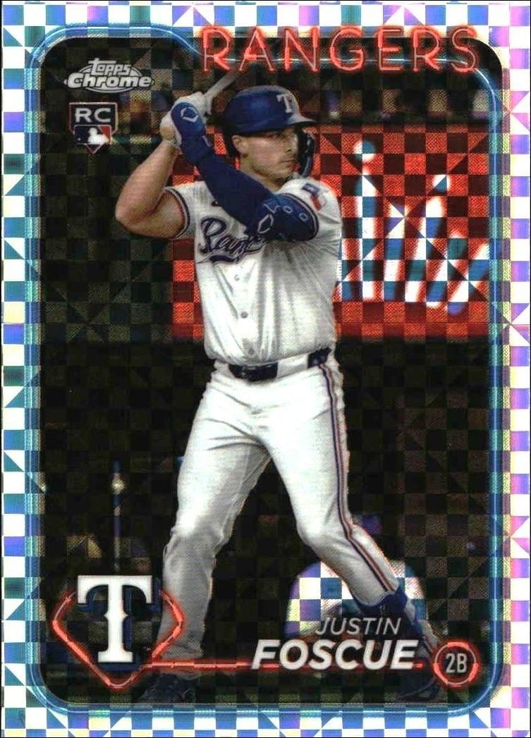 Justin Foscue 2024 Topps Chrome Update Series #USC179 Baseball Trading Card - Front 2024 Topps Chrome Update Series Justin Foscue #USC179 baseball trading card front