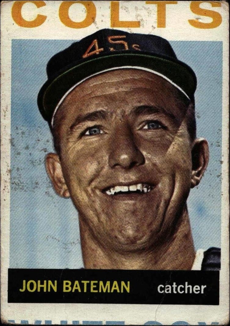 John Bateman 1964 Topps #142 Baseball Trading Card - Front 1964 Topps John Bateman #142 baseball trading card front