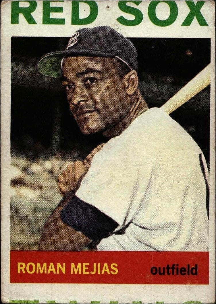 Roman Mejias 1964 Topps #186 Baseball Trading Card - Front 1964 Topps Roman Mejias #186 baseball trading card front