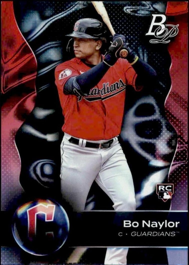 Bo Naylor 2023 Topps Bowman Platinum #82 Baseball Trading Card - Front 2023 Topps Bowman Platinum Bo Naylor #82 baseball trading card front