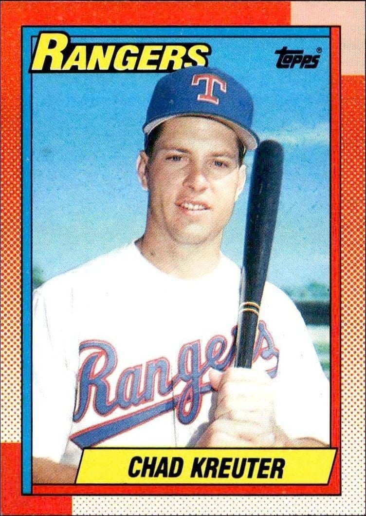 Chad Kreuter 1990 Topps #562 Baseball Trading Card - Front 1990 Topps Chad Kreuter #562 baseball trading card front
