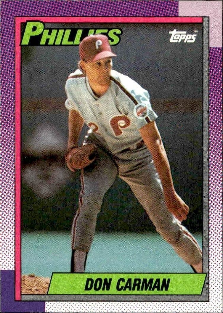 1990 Topps Don Carman #731 trading card