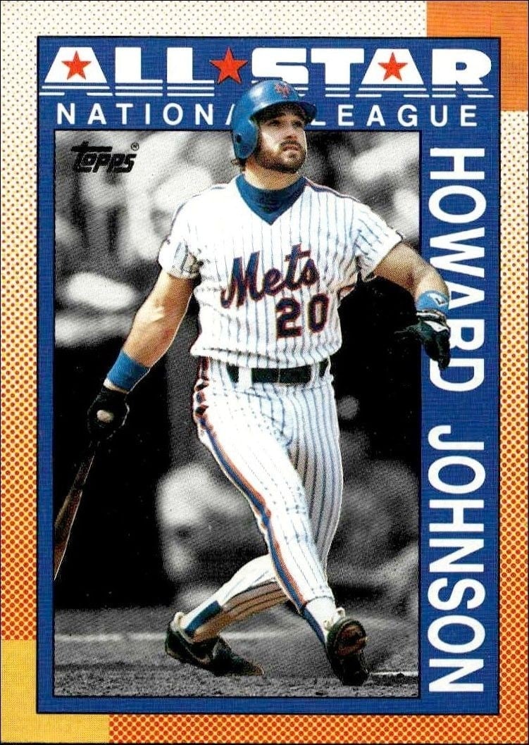 Howard Johnson 1990 Topps #399 Baseball Trading Card - Front 1990 Topps Howard Johnson #399 baseball trading card front