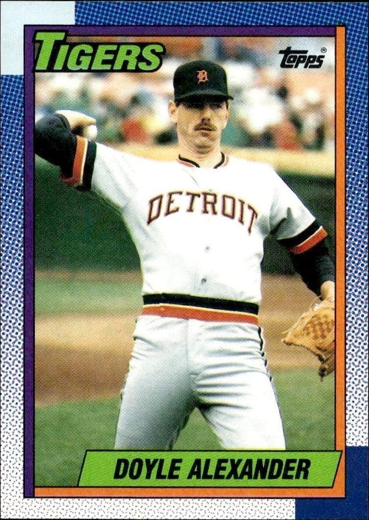 1990 Topps Doyle Alexander #748 trading card
