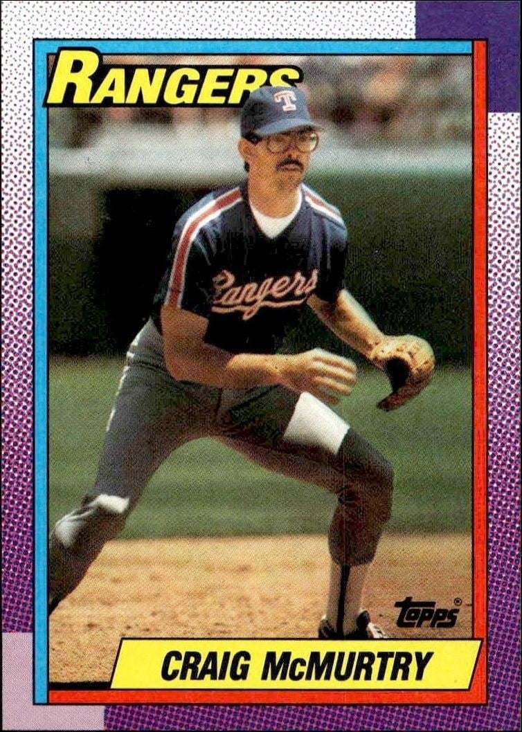 Craig McMurtry 1990 Topps #294 Baseball Trading Card - Front 1990 Topps Craig McMurtry #294 baseball trading card front