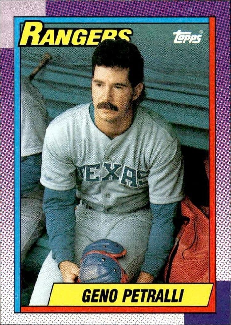 1990 Topps Geno Petralli #706 trading card