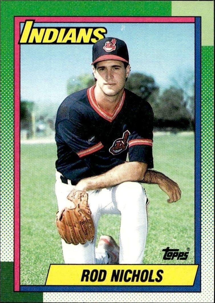 Rod Nichols 1990 Topps #108 Baseball Trading Card - Front 1990 Topps Rod Nichols #108 baseball trading card front
