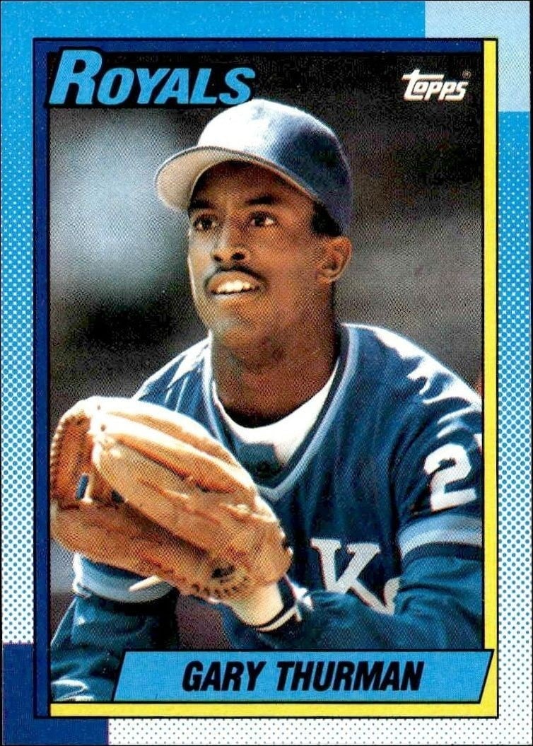 Gary Thurman 1990 Topps #276 Baseball Trading Card - Front 1990 Topps Gary Thurman #276 baseball trading card front