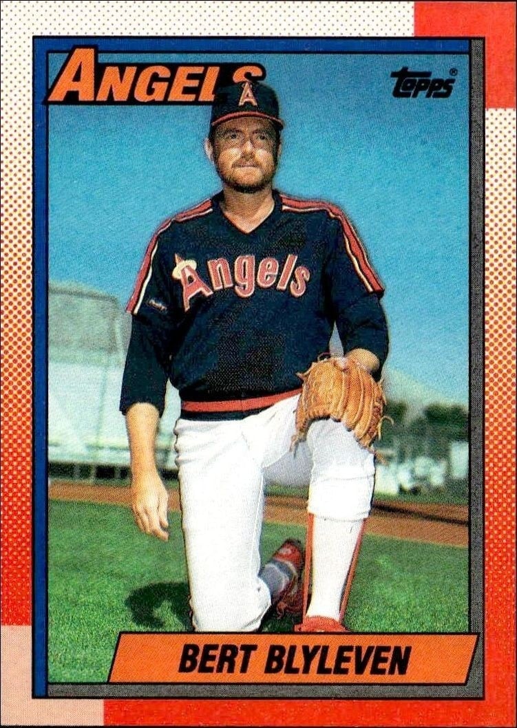 Bert Blyleven 1990 Topps #130 Baseball Trading Card - Front 1990 Topps Bert Blyleven #130 baseball trading card front
