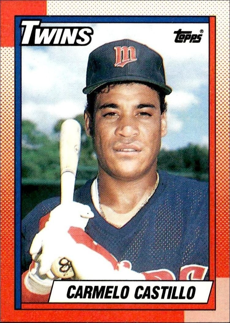 Carmelo Castillo 1990 Topps #427 Baseball Trading Card - Front 1990 Topps Carmelo Castillo #427 baseball trading card front