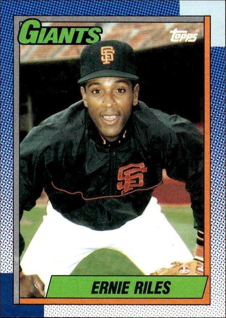 1990 Topps Ernie Riles #732 trading card